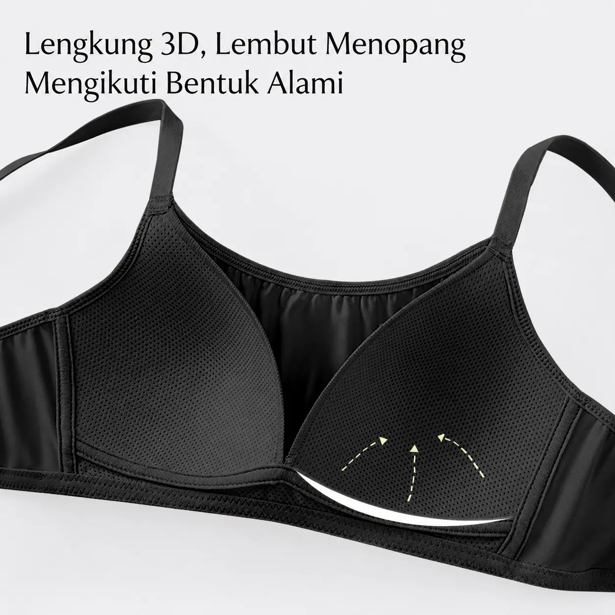 EDRAME bra seamless tanpa kawat 635 untuk aktivitas harian — detail 10